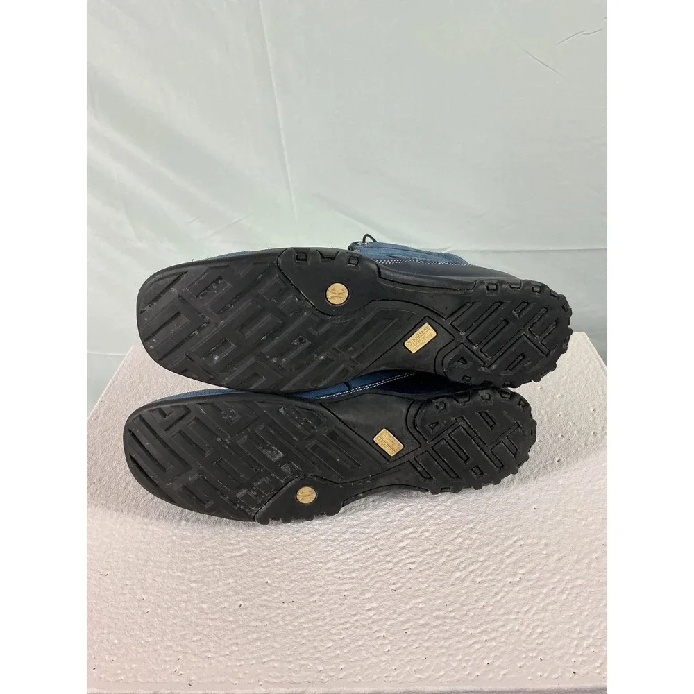 Cole Haan Blue Suede Leather Chukka Boots Mens 10.5 B D19050 Mid Top Lug Sole
